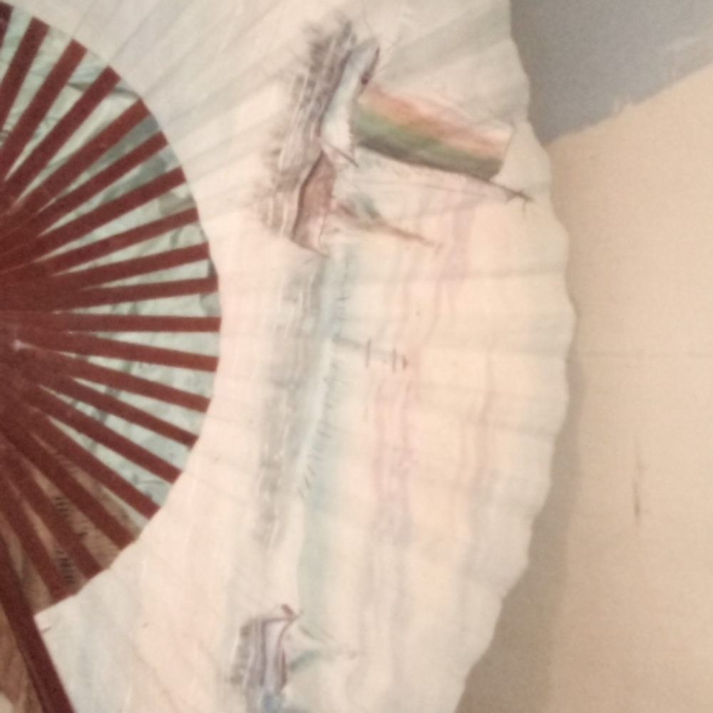 A very large Chinese hand fan